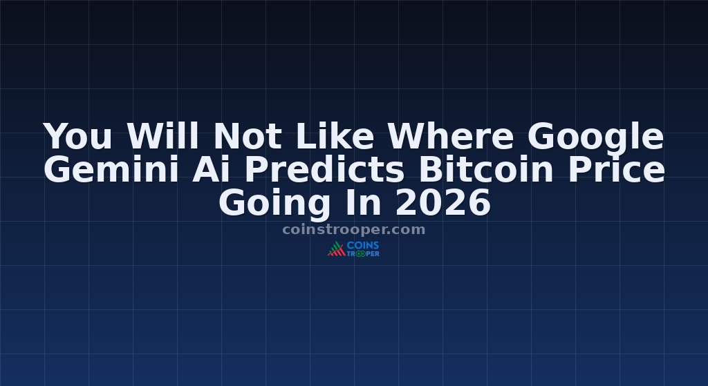 You Will Not Like Where Google Gemini Ai Predicts Bitcoin Price Going In 2026