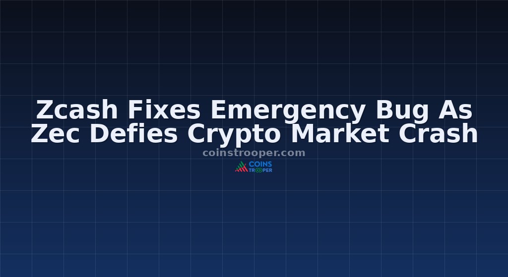 Zcash Fixes Emergency Bug As Zec Defies Crypto Market Crash