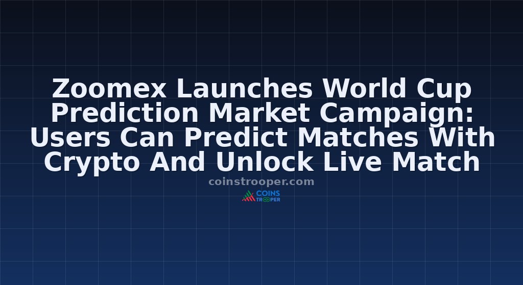 Zoomex Launches World Cup Prediction Market Campaign: Users Can Predict Matches With Crypto And Unlock Live Match Tickets And Multiple Rewards