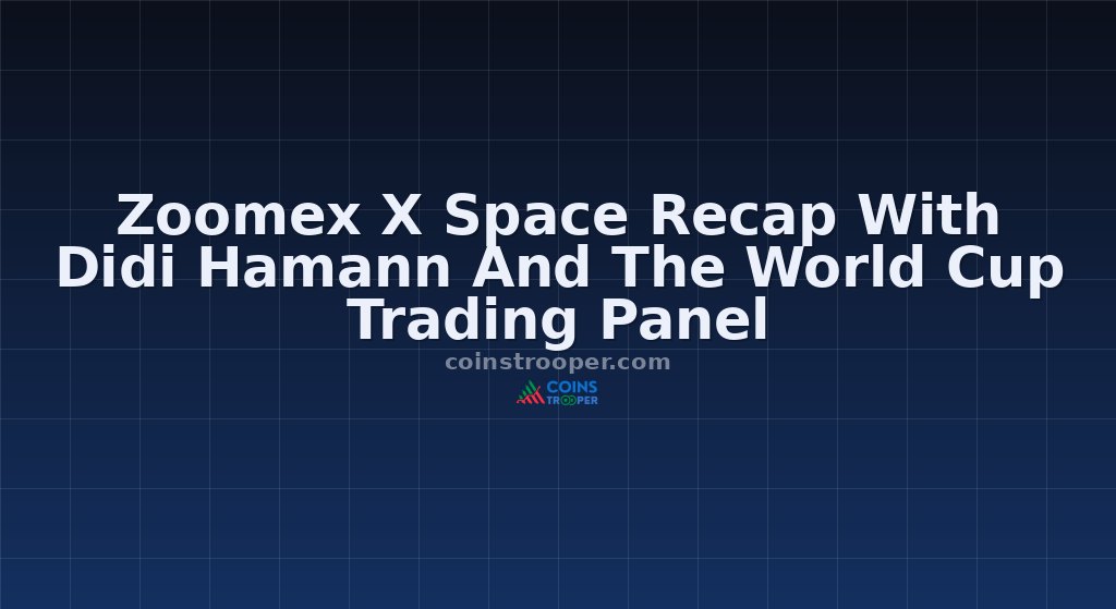 Zoomex X Space Recap With Didi Hamann And The World Cup Trading Panel