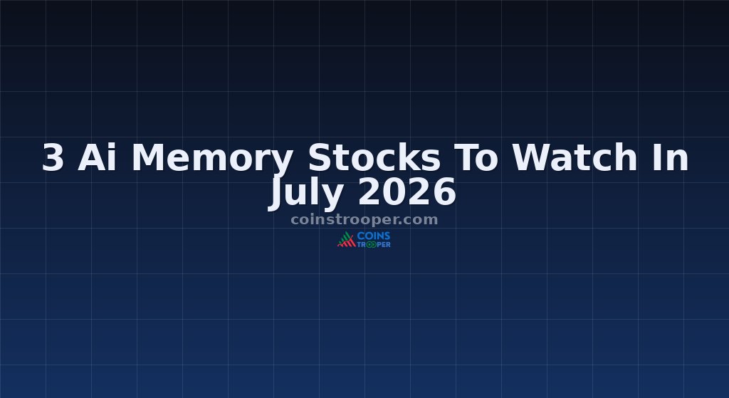 3 Ai Memory Stocks To Watch In July 2026
