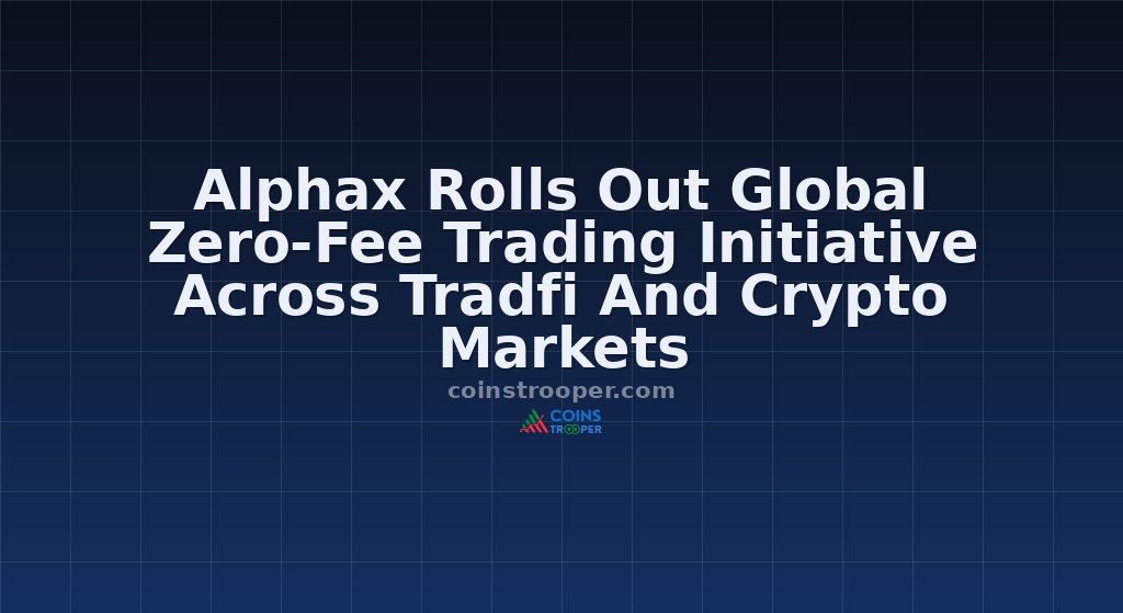 Alphax Rolls Out Global Zero-Fee Trading Initiative Across Tradfi And Crypto Markets