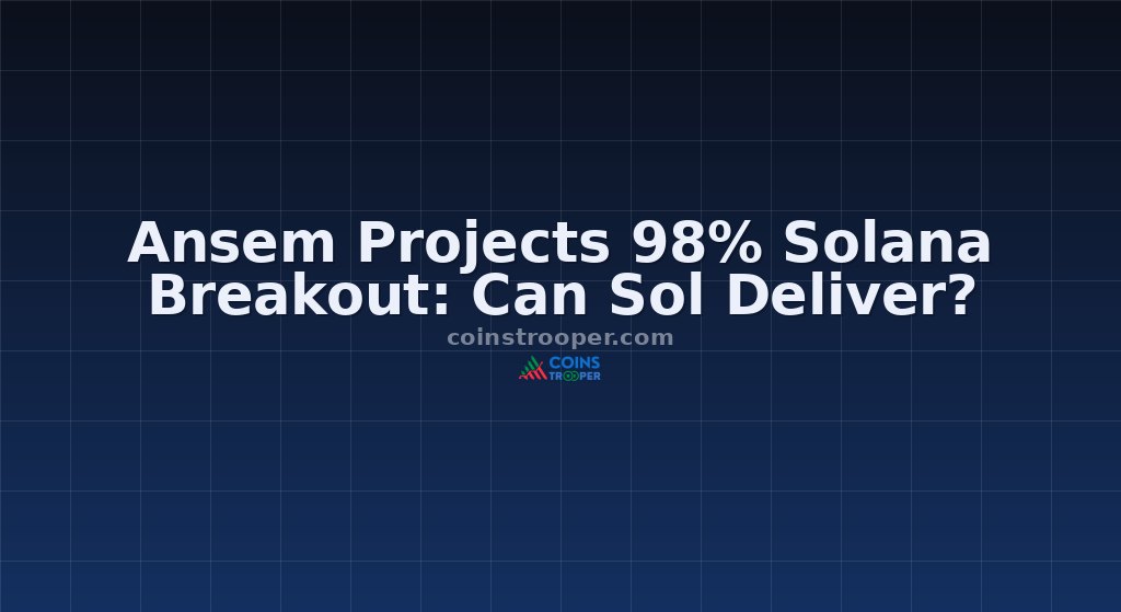 Ansem Projects 98% Solana Breakout: Can Sol Deliver?