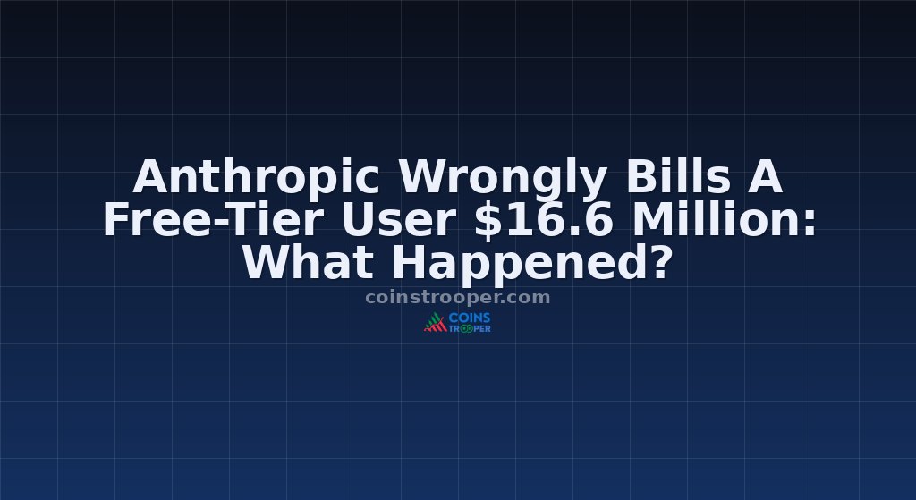 Anthropic Wrongly Bills A Free-Tier User $16.6 Million: What Happened?