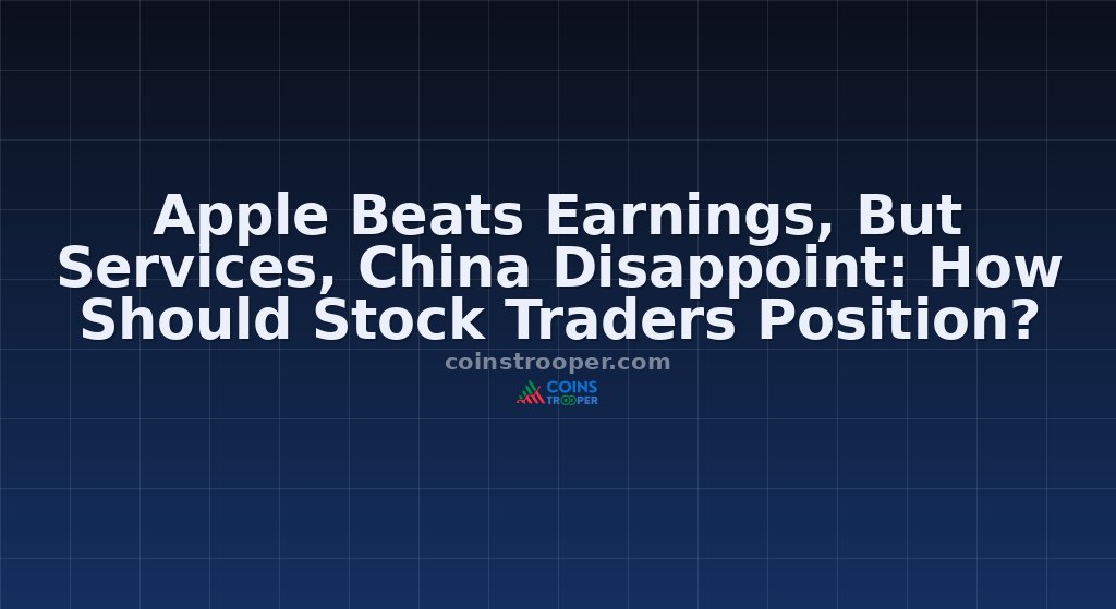 Apple Beats Earnings, But Services, China Disappoint: How Should Stock Traders Position?