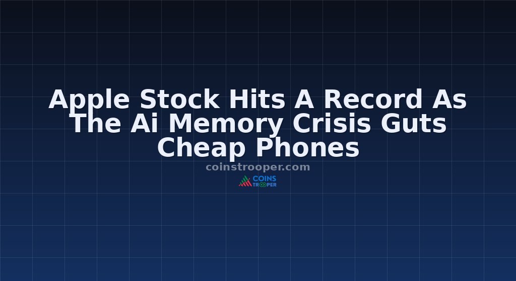 Apple Stock Hits A Record As The Ai Memory Crisis Guts Cheap Phones