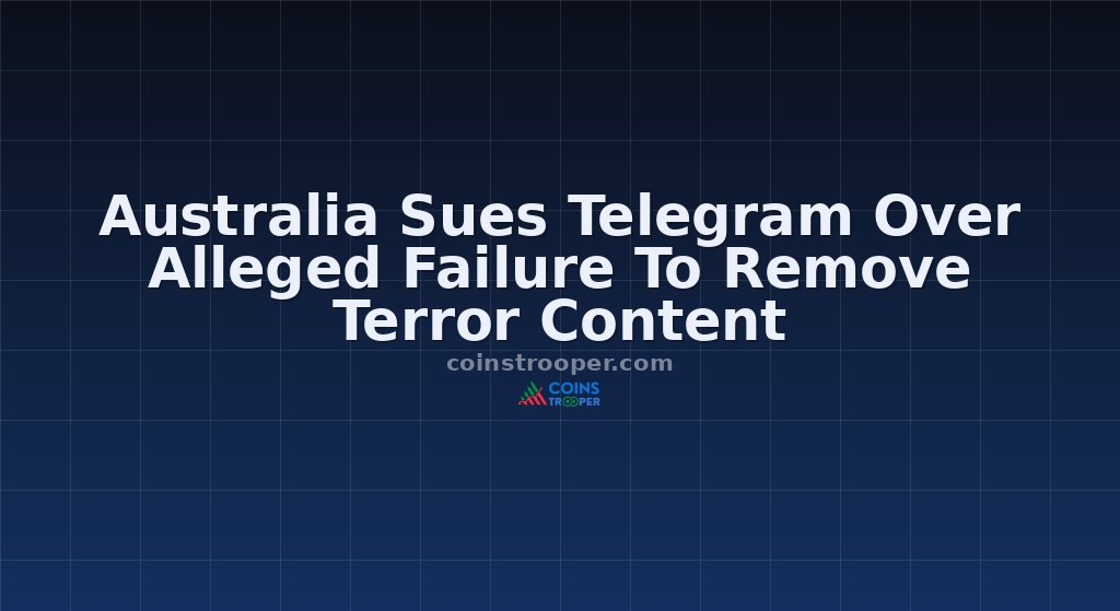Australia Sues Telegram Over Alleged Failure To Remove Terror Content