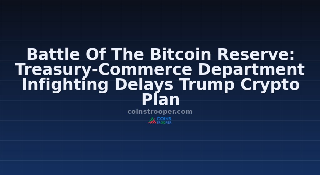Battle Of The Bitcoin Reserve: Treasury-Commerce Department Infighting Delays Trump Crypto Plan