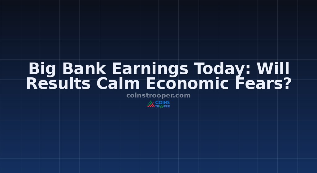 Big Bank Earnings Today: Will Results Calm Economic Fears?