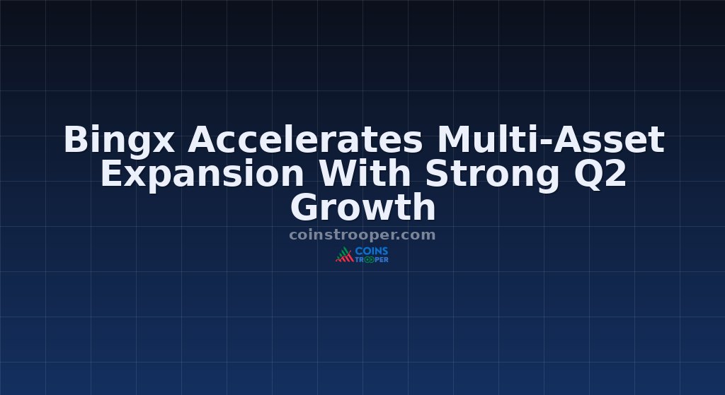 Bingx Accelerates Multi-Asset Expansion With Strong Q2 Growth