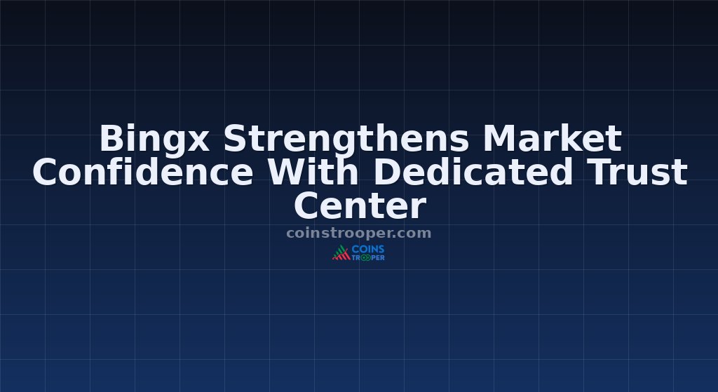 Bingx Strengthens Market Confidence With Dedicated Trust Center