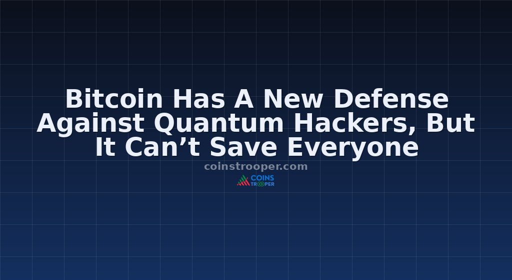 Bitcoin Has A New Defense Against Quantum Hackers, But It Can’t Save Everyone