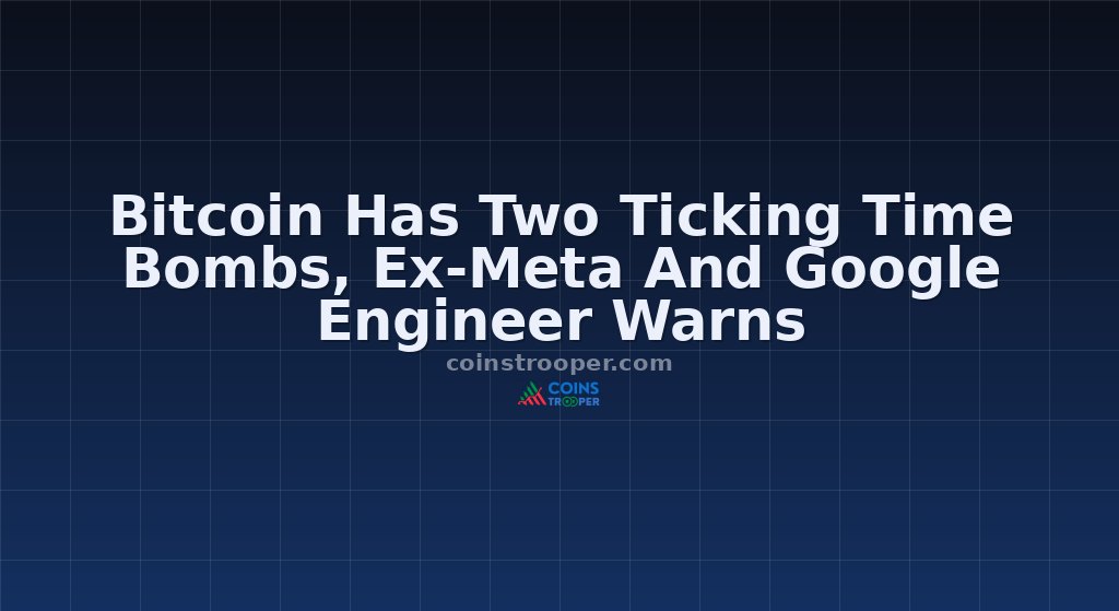 Bitcoin Has Two Ticking Time Bombs, Ex-Meta And Google Engineer Warns