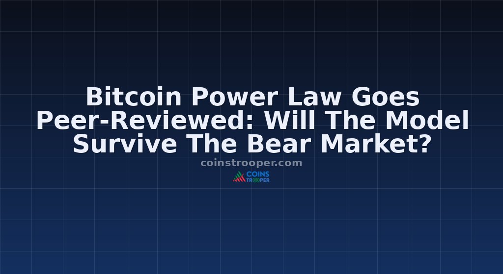 Bitcoin Power Law Goes Peer-Reviewed: Will The Model Survive The Bear Market?