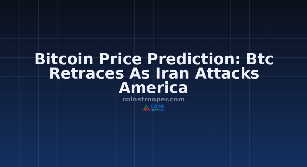 Bitcoin Price Prediction: Btc Retraces As Iran Attacks America