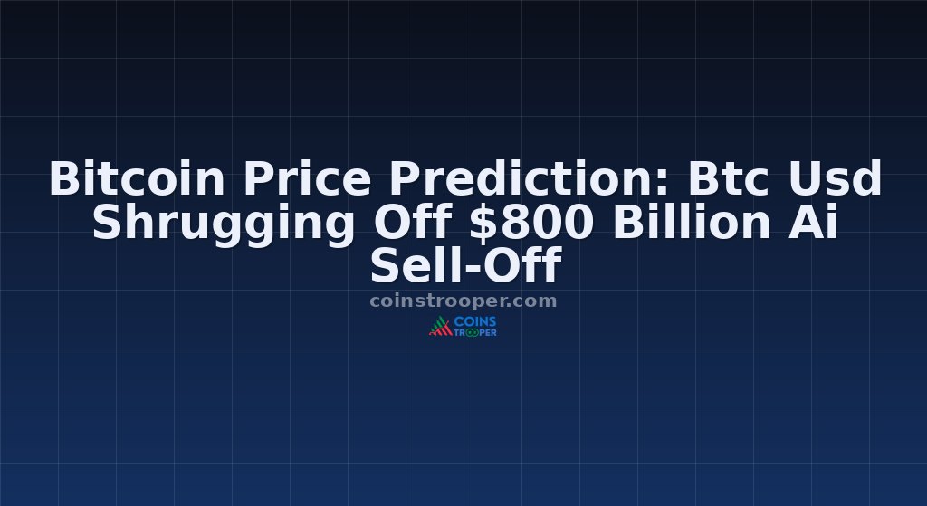 Bitcoin Price Prediction: Btc Usd Shrugging Off $800 Billion Ai Sell-Off