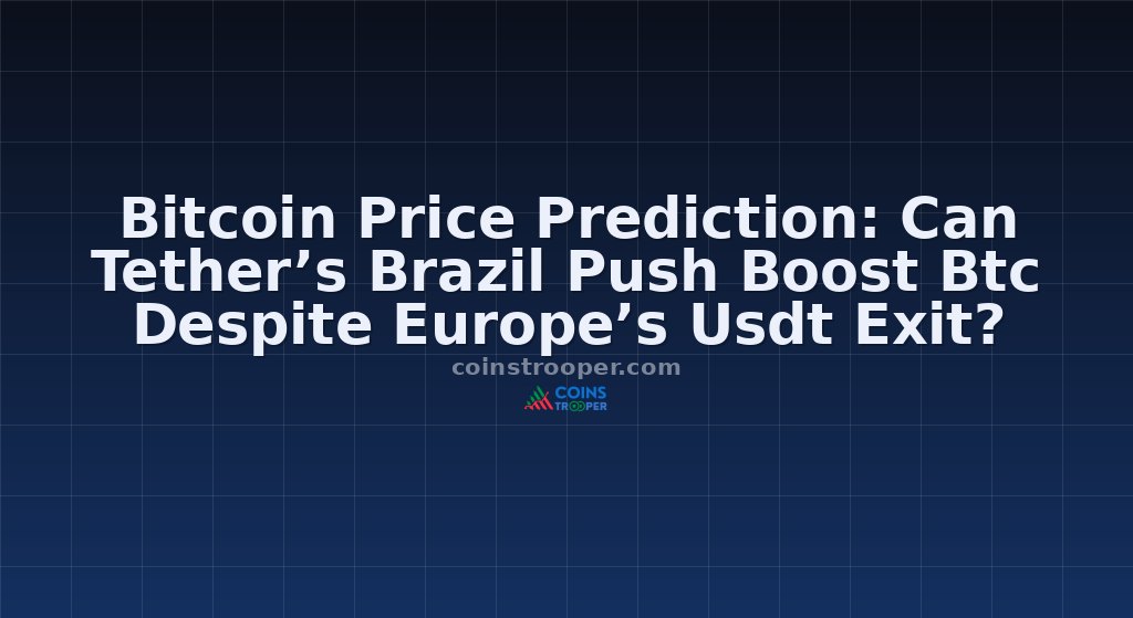 Bitcoin Price Prediction: Can Tether’s Brazil Push Boost Btc Despite Europe’s Usdt Exit?