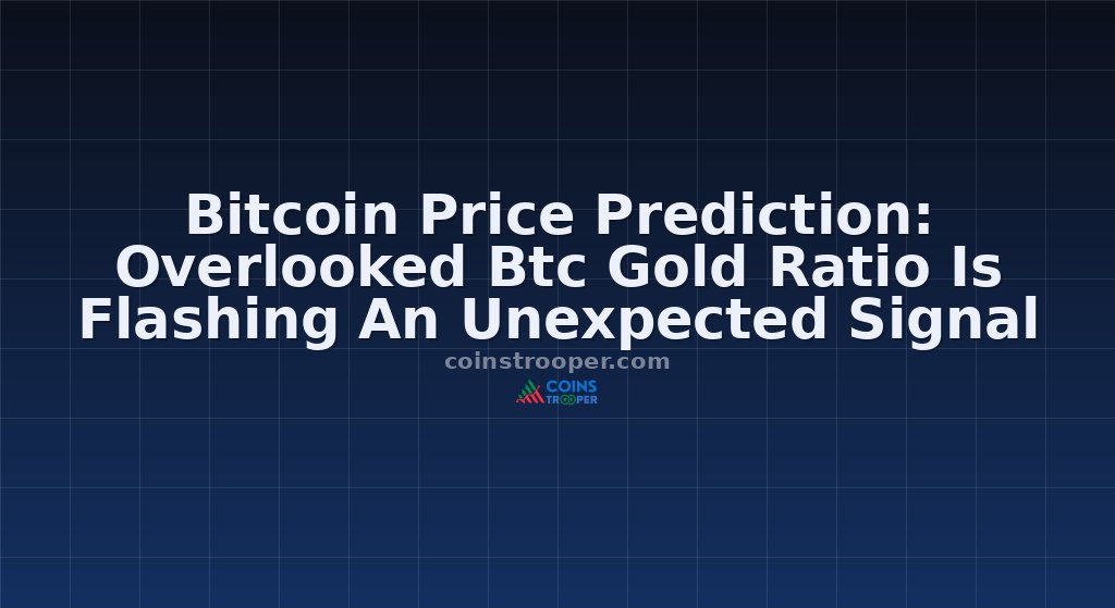 Bitcoin Price Prediction: Overlooked Btc Gold Ratio Is Flashing An Unexpected Signal