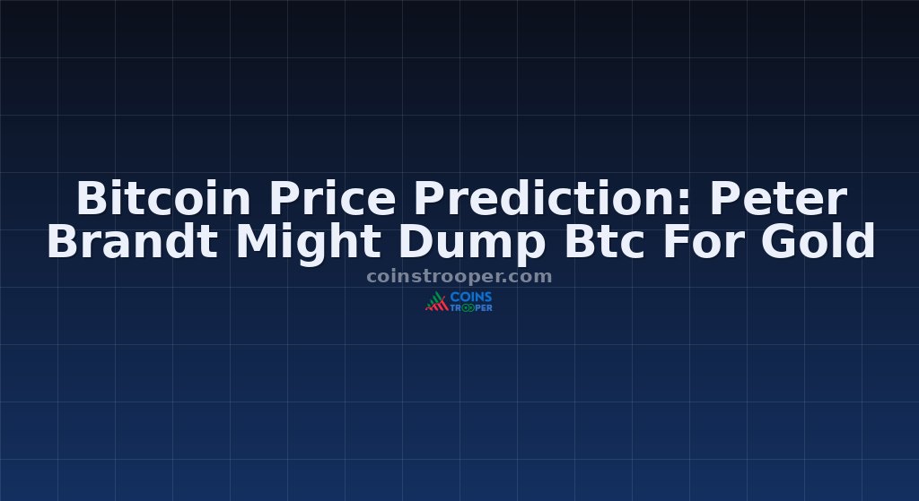 Bitcoin Price Prediction: Peter Brandt Might Dump Btc For Gold