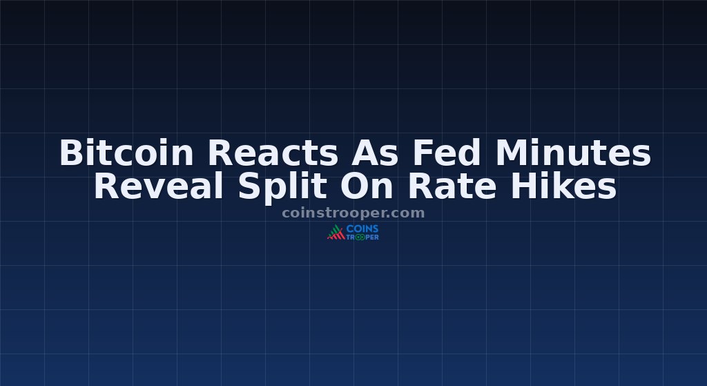 Bitcoin Reacts As Fed Minutes Reveal Split On Rate Hikes