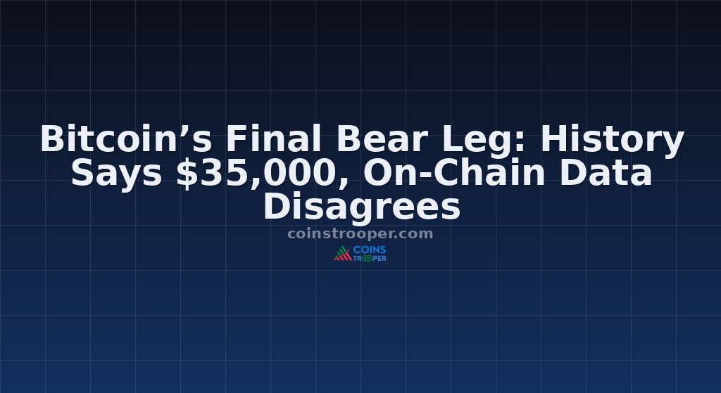 Bitcoin’s Final Bear Leg: History Says $35,000, On-Chain Data Disagrees