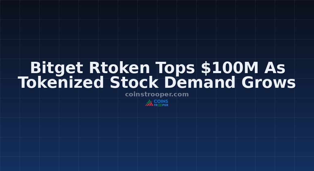 Bitget Rtoken Tops $100M As Tokenized Stock Demand Grows