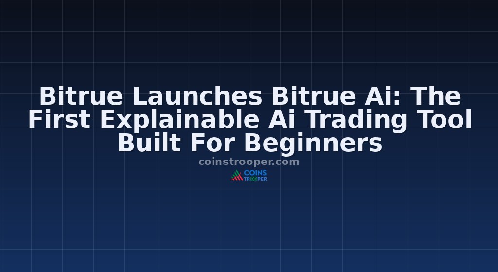 Bitrue Launches Bitrue Ai: The First Explainable Ai Trading Tool Built For Beginners