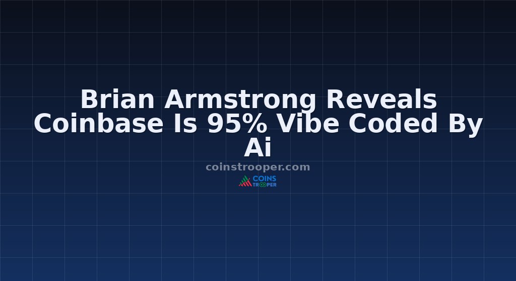 Brian Armstrong Reveals Coinbase Is 95% Vibe Coded By Ai