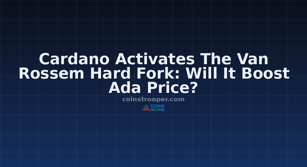 Cardano Activates The Van Rossem Hard Fork: Will It Boost Ada Price?