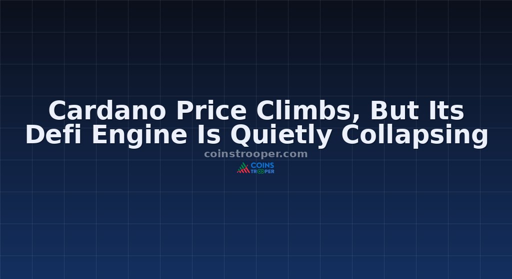 Cardano Price Climbs, But Its Defi Engine Is Quietly Collapsing