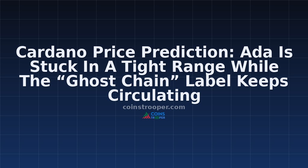 Cardano Price Prediction: Ada Is Stuck In A Tight Range While The “Ghost Chain” Label Keeps Circulating
