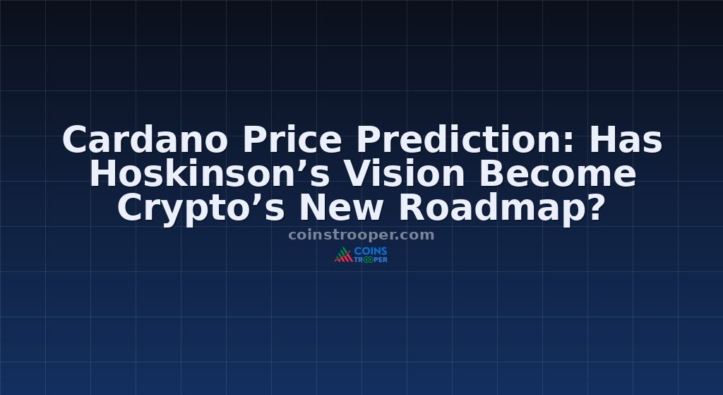 Cardano Price Prediction: Has Hoskinson’s Vision Become Crypto’s New Roadmap?