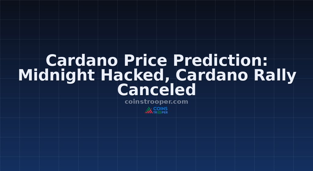 Cardano Price Prediction: Midnight Hacked, Cardano Rally Canceled