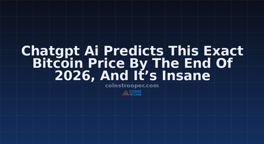 Chatgpt Ai Predicts This Exact Bitcoin Price By The End Of 2026, And It’s Insane