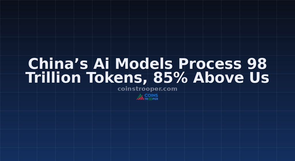 China’s Ai Models Process 98 Trillion Tokens, 85% Above Us