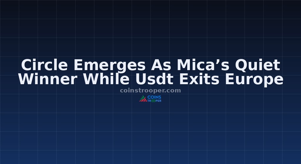 Circle Emerges As Mica’s Quiet Winner While Usdt Exits Europe