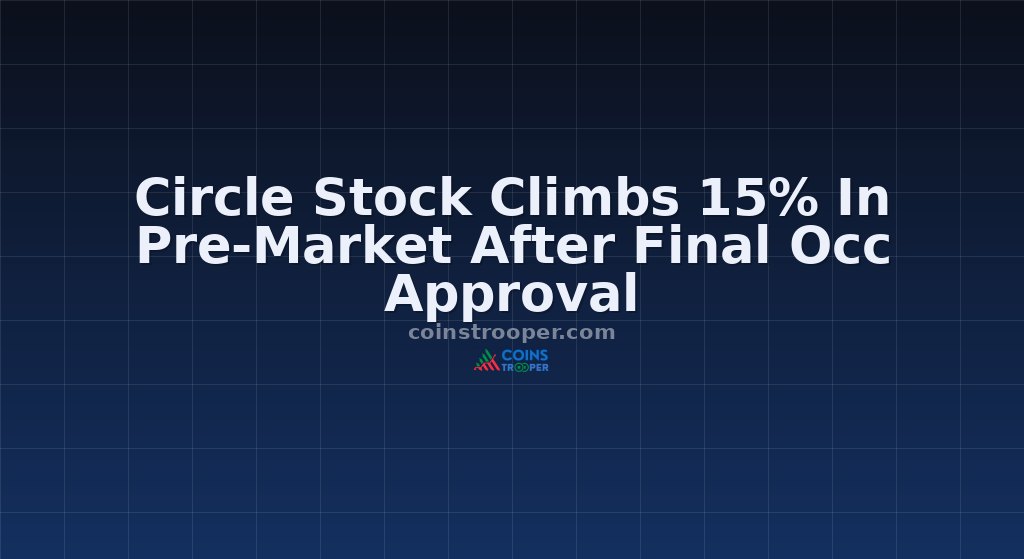 Circle Stock Climbs 15% In Pre-Market After Final Occ Approval