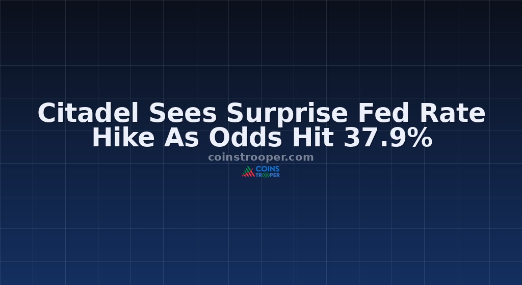 Citadel Sees Surprise Fed Rate Hike As Odds Hit 37.9%