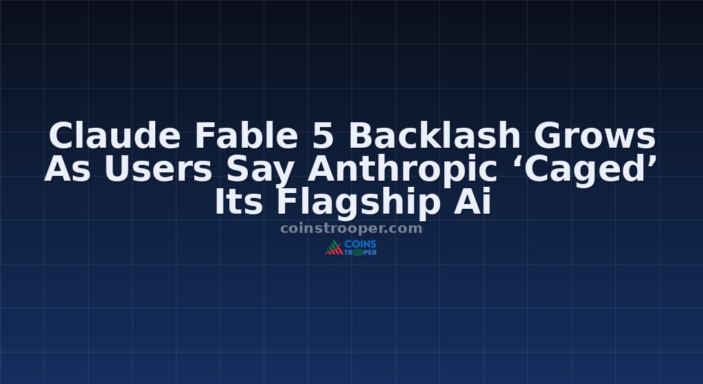 Claude Fable 5 Backlash Grows As Users Say Anthropic ‘Caged’ Its Flagship Ai