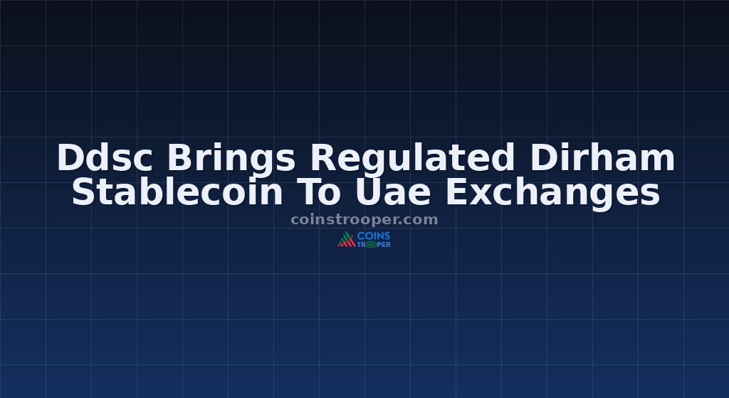 Ddsc Brings Regulated Dirham Stablecoin To Uae Exchanges