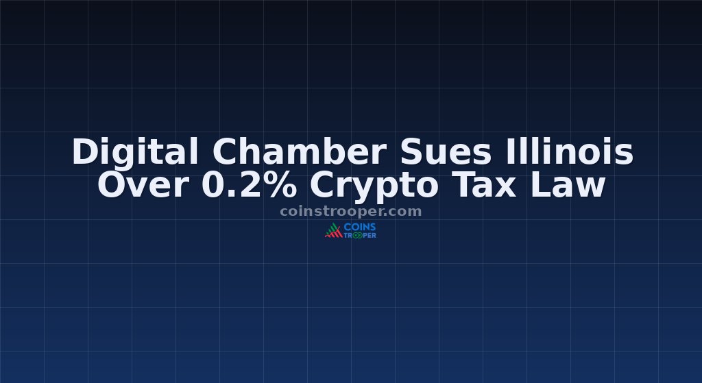 Digital Chamber Sues Illinois Over 0.2% Crypto Tax Law