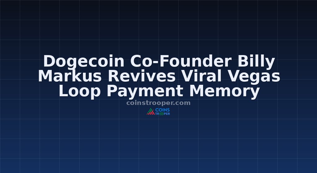Dogecoin Co-Founder Billy Markus Revives Viral Vegas Loop Payment Memory