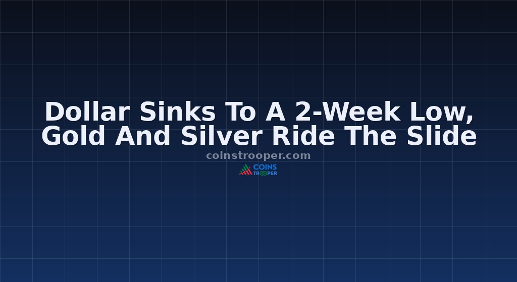 Dollar Sinks To A 2-Week Low, Gold And Silver Ride The Slide