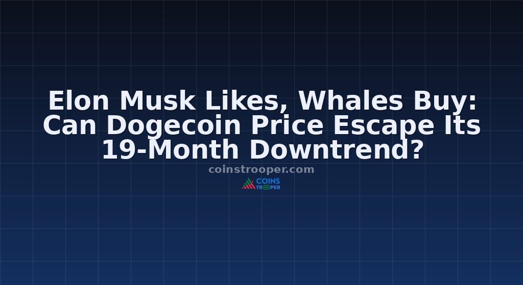 Elon Musk Likes, Whales Buy: Can Dogecoin Price Escape Its 19-Month Downtrend?