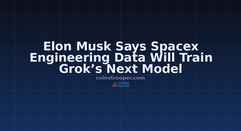 Elon Musk Says Spacex Engineering Data Will Train Grok’s Next Model