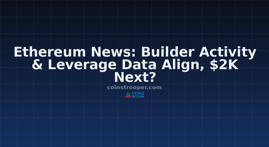 Ethereum News: Builder Activity & Leverage Data Align, $2K Next?