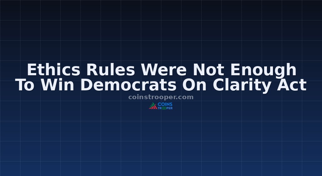 Ethics Rules Were Not Enough To Win Democrats On Clarity Act