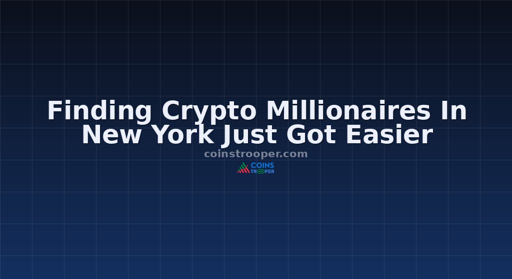 Finding Crypto Millionaires In New York Just Got Easier