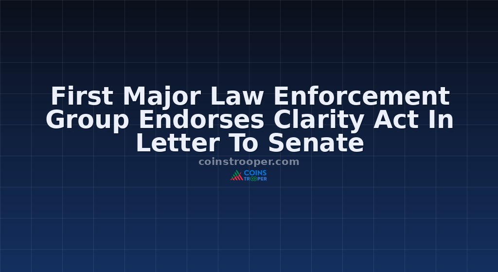 First Major Law Enforcement Group Endorses Clarity Act In Letter To Senate