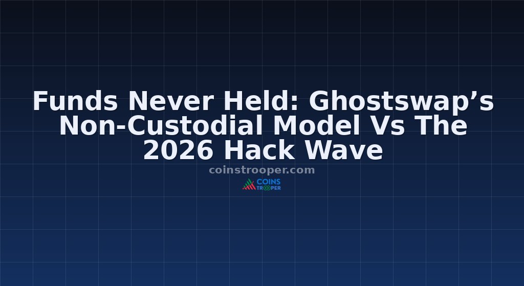 Funds Never Held: Ghostswap’s Non-Custodial Model Vs The 2026 Hack Wave